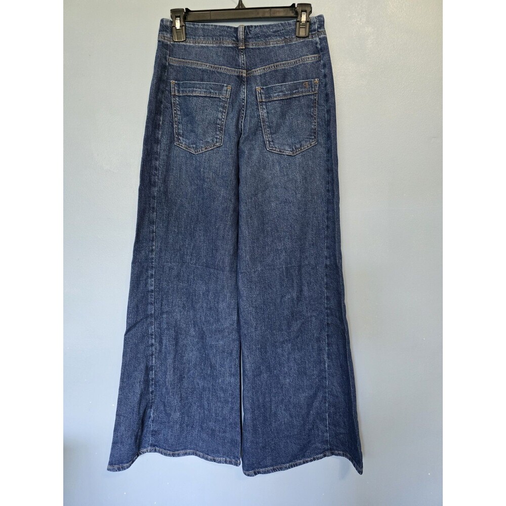 Pilcro Women's Wide-Leg Denim Jeans Blue Medium 25R - Picture 2 of 12